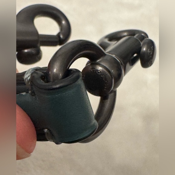 Coach Rogue25 set of 2 shoulder straps, clotchette‘n 1941 leather tag-turquoise - Picture 7 of 13